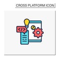 Hardware platform color icon Royalty Free Stock Photo