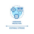 Hardware protection concept icon Royalty Free Stock Photo