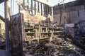 Hardware store burned out during 1992 riots, South Central Los Angeles, California