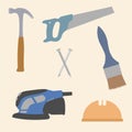 Hardware Tools Icons Vector Illustration