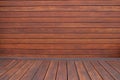 Hardwood cumaru deck oiled texture- wood decking surface sanded and freshly oil refinished after restoration