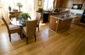 Hardwood Flooring in open plan home Royalty Free Stock Photo