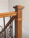 Wood stairs newel handrail staircase home interior classic victorian style