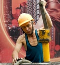 Hardworking laborer Royalty Free Stock Photo