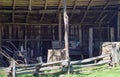 Blacksmith Barn on the Grounds of Booker T. Washington National Monument Royalty Free Stock Photo