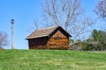 Smokehouse on the Grounds of Booker T. Washington National Monument Royalty Free Stock Photo