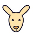 Hare Isolated Vector icon that can be easily modified or edited