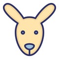 Hare Isolated Vector Icon which can be easily modified or edited as you want