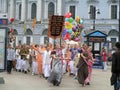 Hare Krishna procession in St. Petersburg