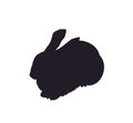Hare lies, silhouette, vector