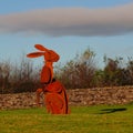 Hare Sculpture in Gisburn forest.