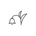 Harebell line icon concept. Harebell flat vector sign, symbol, illustration.