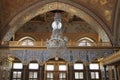 Harem with Crystal Chandelier in Topkapi Palace in Istanbul