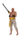 Harem eunuch with sword Royalty Free Stock Photo