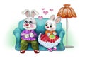 Hares celebrate Valentine`s Day