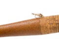 Hares Ear Nymph on Fly Rod Royalty Free Stock Photo