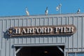 Harford Pier sign at Port San Luis harbor