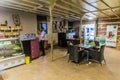 HARGEISA, SOMALILAND - APRIL 10, 2019: Interior of a cafe in Hargeisa, capital of Somalila