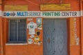 HARGEISA, SOMALILAND - APRIL 16, 2019: Printing shop in Hargeisa, capital of Somalila