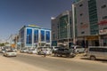 HARGEISA, SOMALILAND - APRIL 16, 2019: View of a street in Hargeisa, capital of Somalila