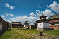 Ancient monastery in the center of Mongolia Royalty Free Stock Photo