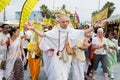 Hari Krishna leader in the 37th Annual Festival of the Chariots