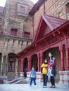 tourists visiting the famous landmark of Jammu, Hari Niwas Palace, during their vacation