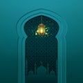 Hari raya card design. Vector illustration decorative design Royalty Free Stock Photo