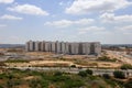 Harish, new city in Israel. Construction site. Unfinished buildings.