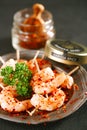 Harissa spice mix - Moroccan red hot chilles with king prawns