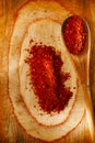 Harissa spice mix - morrocan red hot chilles mixed Royalty Free Stock Photo