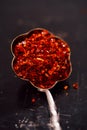 Harissa spice mix - morrocan red hot chilles mixed Royalty Free Stock Photo