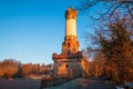 Harkort Tower in city Wetter on the Ruhr on a cold, early morning Royalty Free Stock Photo