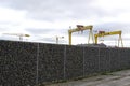Harland and Wolff Shipyard cranes
