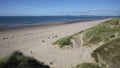 Harlech beach Wales UK by the castle