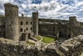 Harlech Castle in Wales, Great Britain, United Kingdom Royalty Free Stock Photo