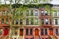 Harlem Brownstones - New York City Royalty Free Stock Photo