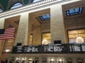 Harlem line departure timetable at Grand Central Terminal, New York City Royalty Free Stock Photo