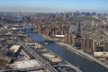Harlem River and Bronx. Royalty Free Stock Photo