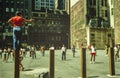 Harlem street scene in 70`s Royalty Free Stock Photo