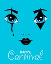 Harlequin Carnival Poster.