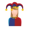 Harlequin character icon image