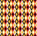 Circus harlequin abstract seamless pattern. Psychedelic joker pattern of rhombuses. Geometric mosaic background. Royalty Free Stock Photo