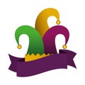 Harlequin hat traditional icon Royalty Free Stock Photo