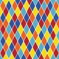 Harlequin particoloured seamless pattern X Royalty Free Stock Photo