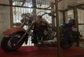 A Harley Davidson classic motorcycle seized to medellin cartel in the 80s