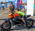 Harley Davidson debuts its all-electric LiveWire bike at the 2019 New York E-Prix FIA Formula E World Championship
