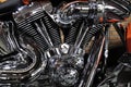 Harley Davidson motorcycle Engine Royalty Free Stock Photo