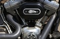 Harley Davidson Motorcycle Engine Royalty Free Stock Photo