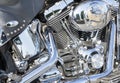 Harley Davidson Motorcycle Engine Close-up Royalty Free Stock Photo